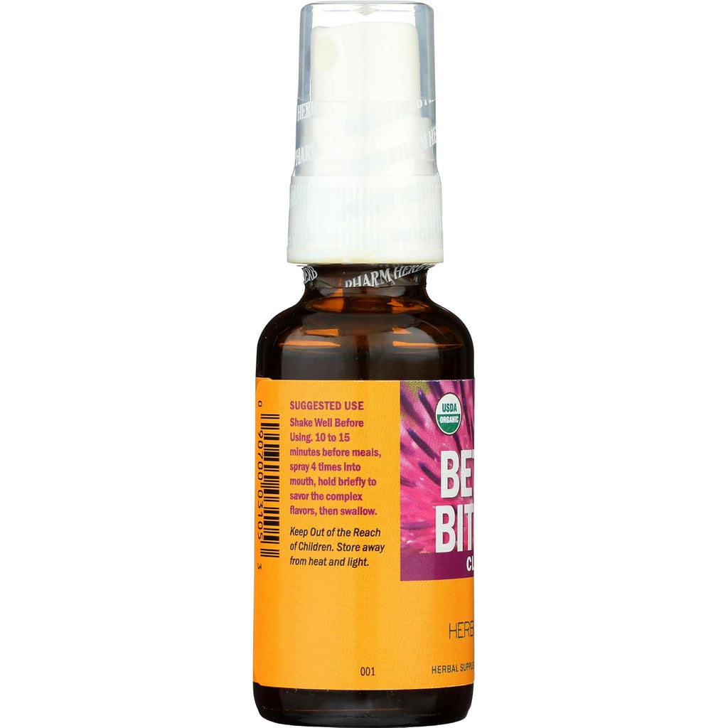 Herb Pharm Better Bitters Certified Organic Digestive Bitters, Classic, 1 Oz
