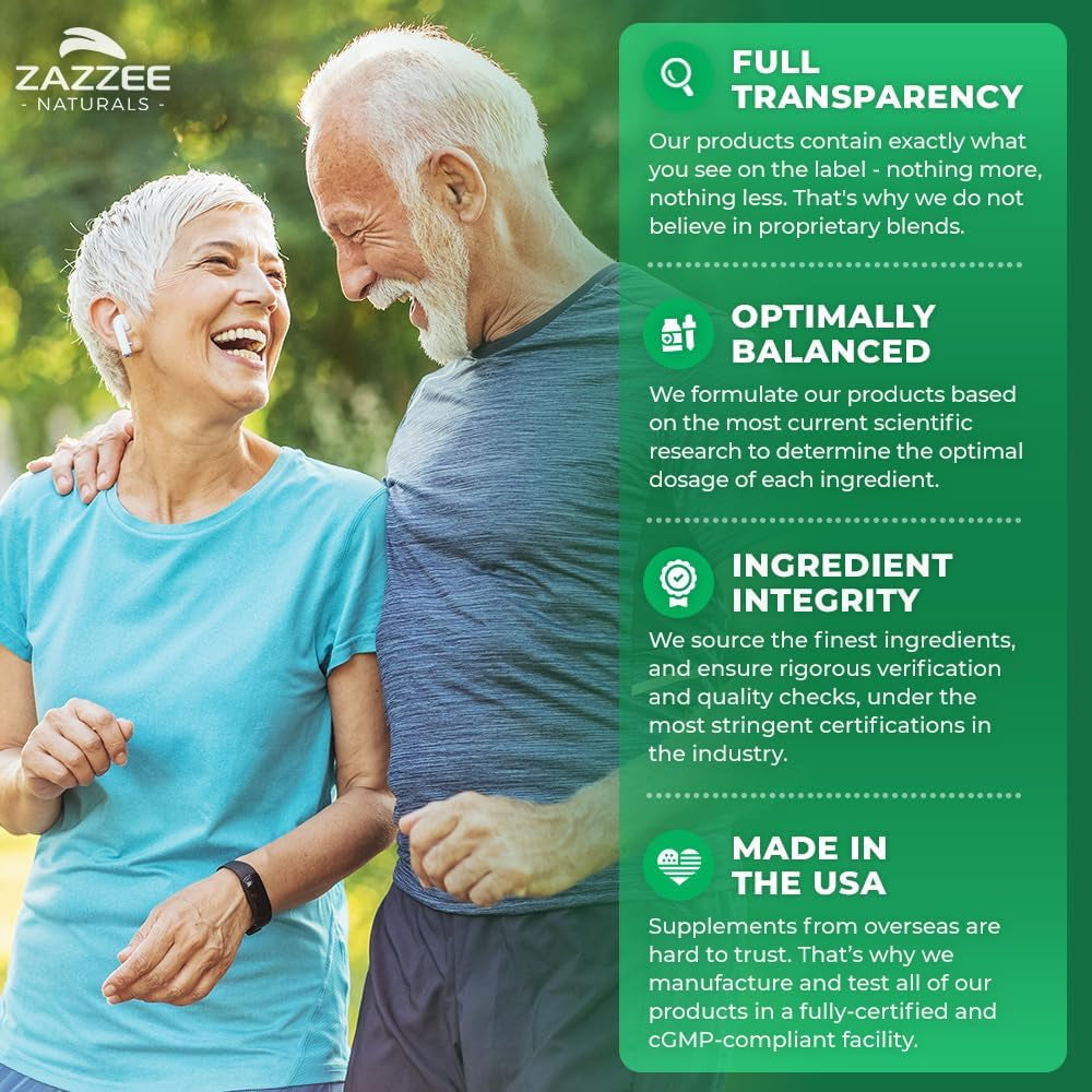Zazzee High Absorption Artemisinin, 100 Mg per Capsule, 120 Vegan Capsules, with 5 Mg Bioperine for Maximum Absorption, Sweet Wormwood Extract, 4 Month Supply, All-Natural and Non-Gmo