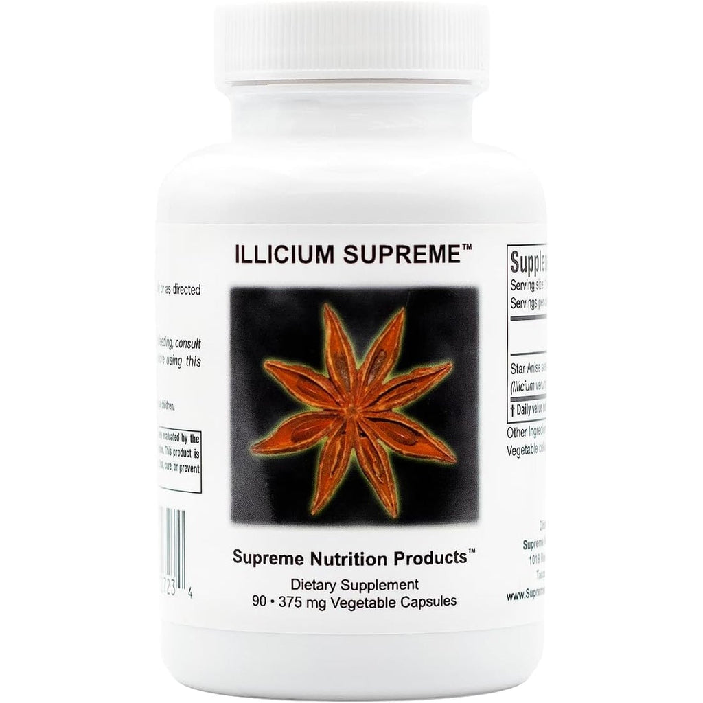 Supreme Nutrition Illicium, 90 Pure Star Anise Vegetarian Capsules