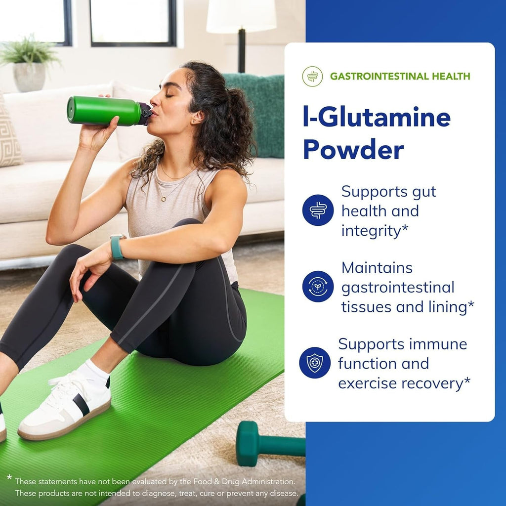 Pure Encapsulations L-Glutamine Powder - Supplement for Immune and Digestive Support, Gut Health and Lining, Metabolism, and Muscle Support* - with Pure Free-Form L-Glutamine - 8 Ounces