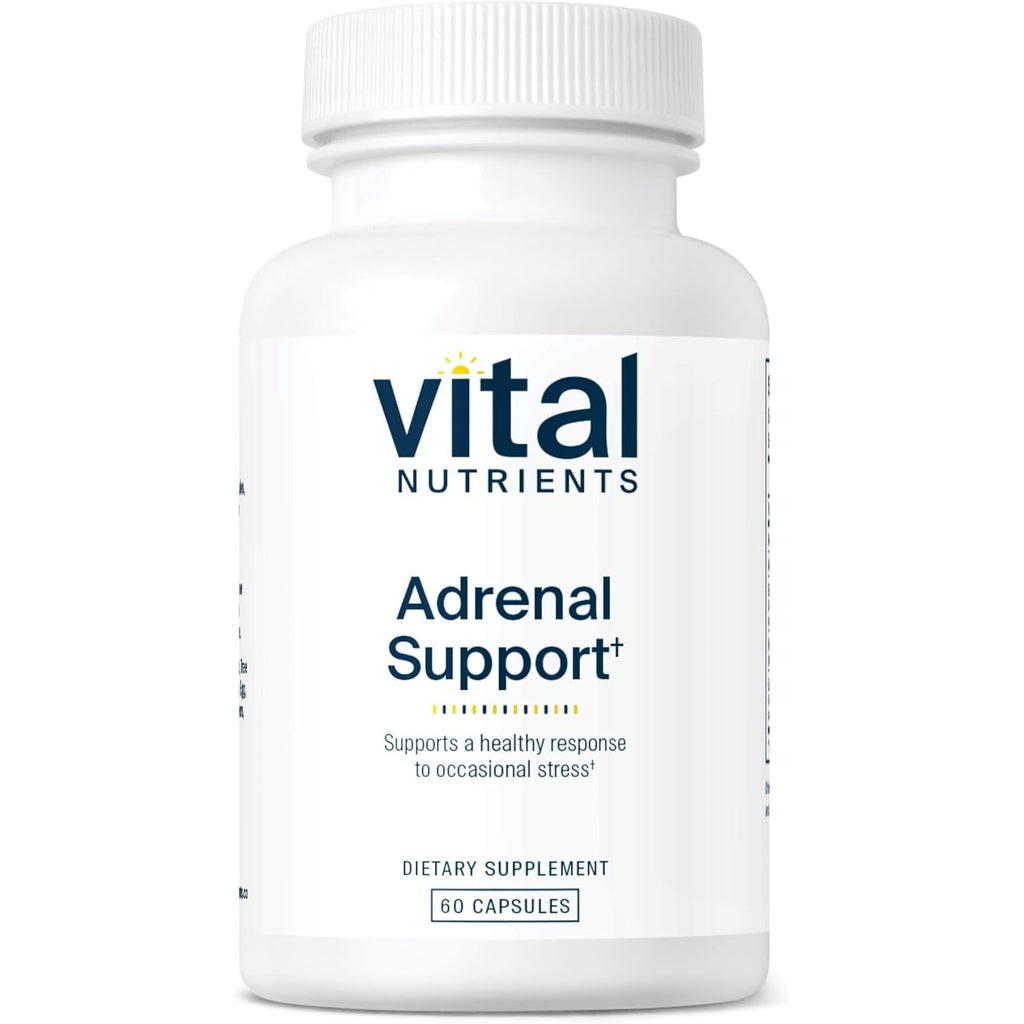 Vital Nutrients Adrenal Support - Adrenal Support Supplements for Gland Function and Cortisol Management - Supports Energy and Stress Levels - Gluten, Dairy, Soy Free - 60 Capsules
