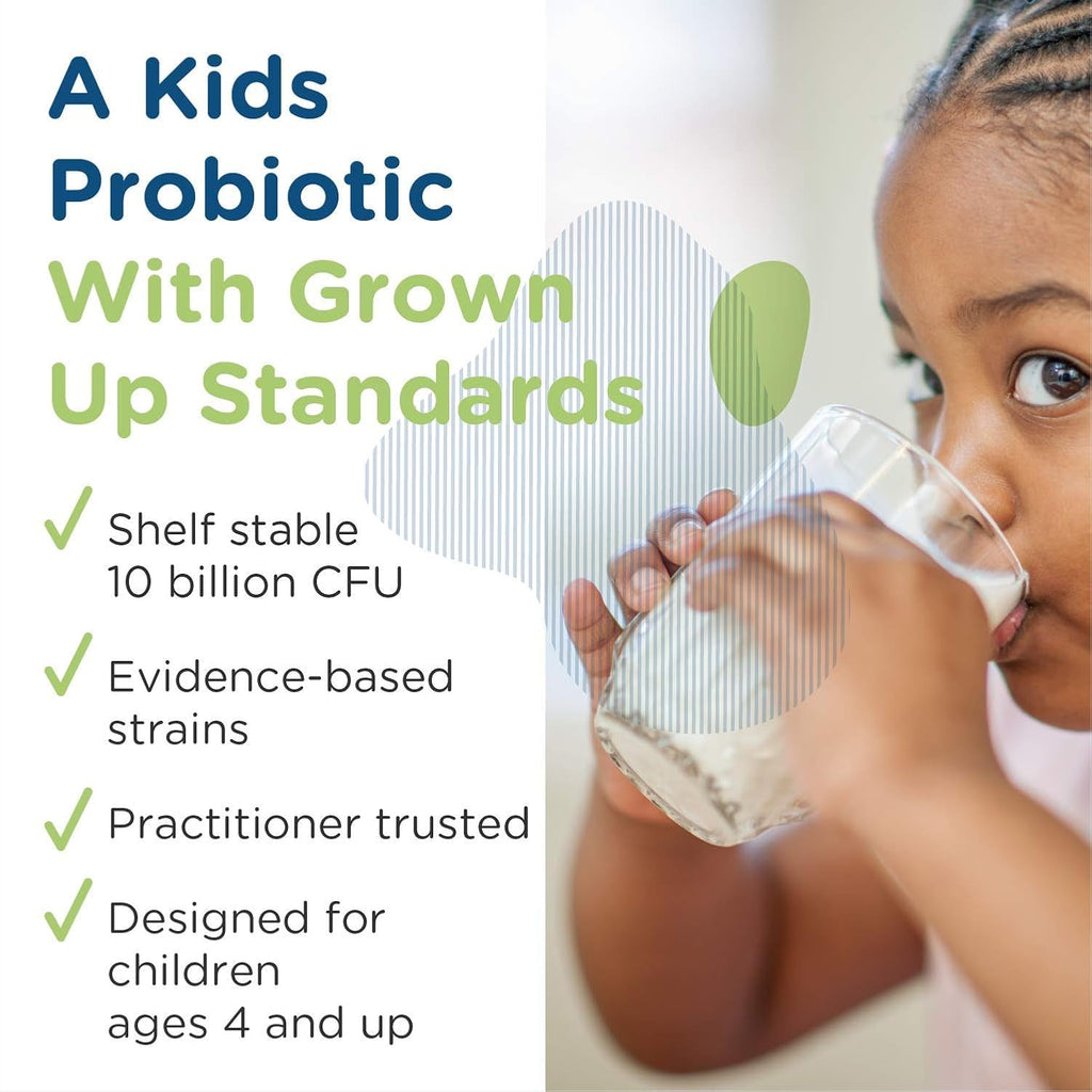 Designs for Health Probiomed Kids Chewable Probiotic - 10B CFU Gut & Immune Support for Children - Lactobacillus, Bifidobacterium + Saccharomyces Boulardii - Delicious Berry Flavor (30 Tablets)