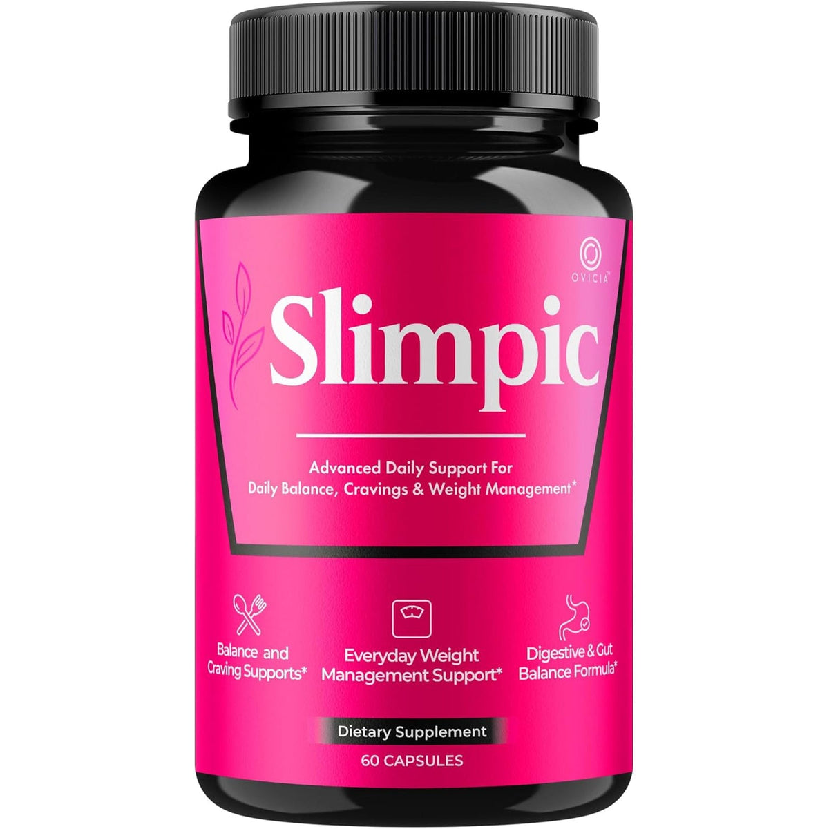 Slimpic Capsules - Official Slimpic Pills Advanced Premium Formula Support Maximum Strength, All Natural Ingredients Vitamins for Overall Health & Wellness Reviews, 60 Capsules for 1 Month Capsules