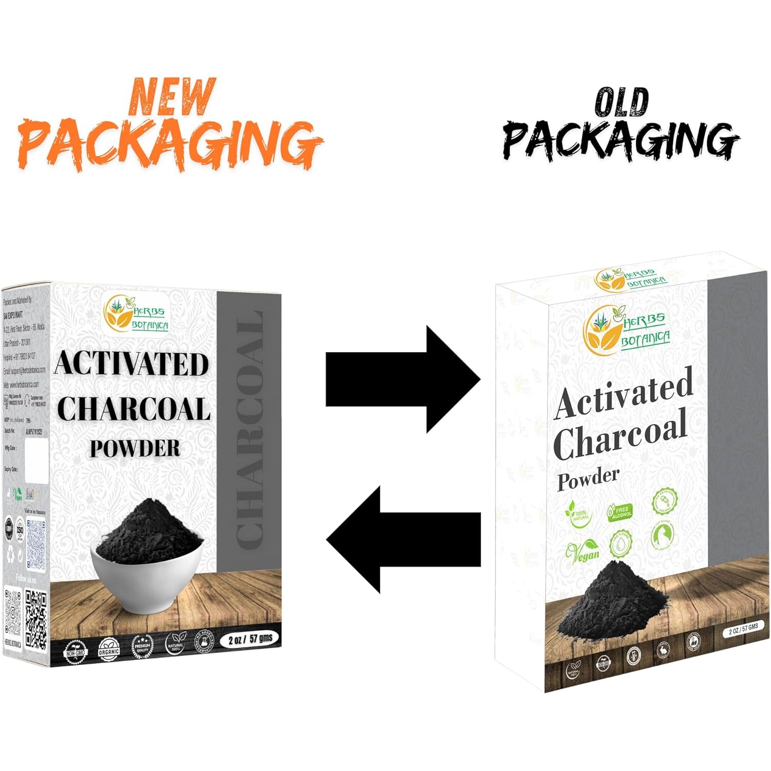 Herbs Botanica Activated Charcoal Powder 100% Food Grade Bamboo Charcoal Powder for Baking, Soap Making, Face Masks & DIY Skincare Fine for Multiple Uses 2 Oz