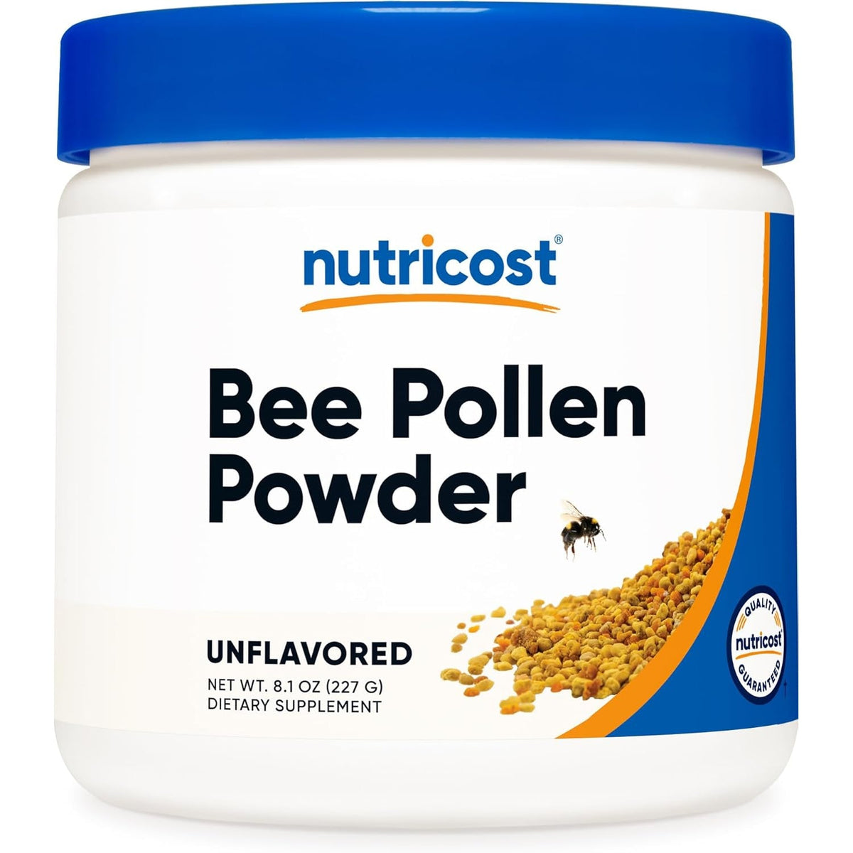 Nutricost Bee Pollen Powder (8 Oz) (Unflavored) - 227 Servings, Gluten Free, Non-Gmo, Vegetarian Dietary Supplement