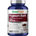 Nusapure Pygeum Bark Capsules, 450 Mg, 180 Veg Capsules (Non-Gmo, Vegan)