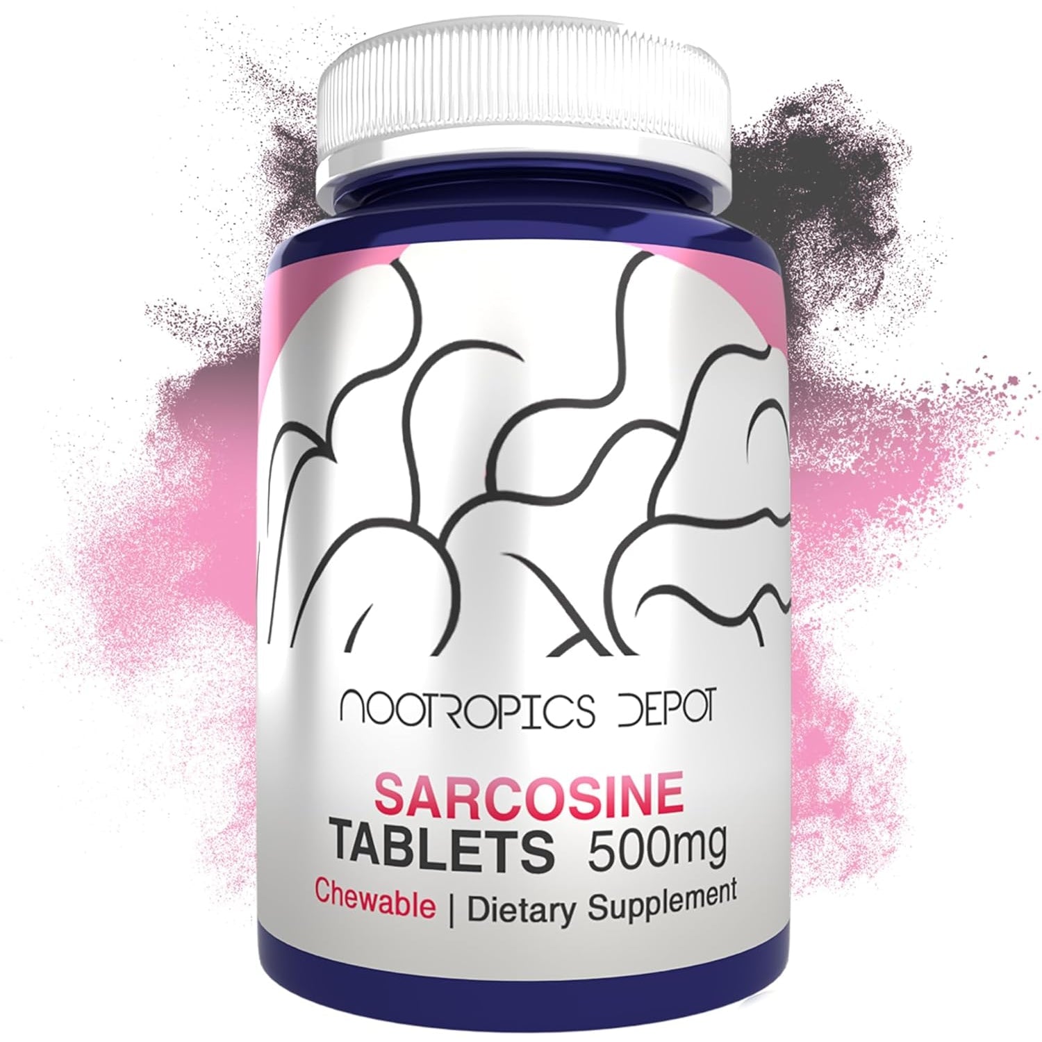 Nootropics Depot Sarcosine Tablets | Chewable | 500Mg | 120 Count