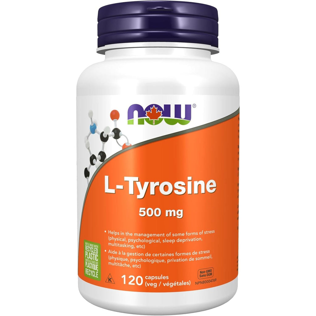Now Foods L-Tyrosine 500 Mg - 120 Capsules
