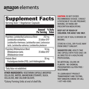 Amazon Elements Women'S Probiotic, 50 Billion CFU, 7 Strains Blend, Supports Urinary & Vaginal Health, 30 Capsules