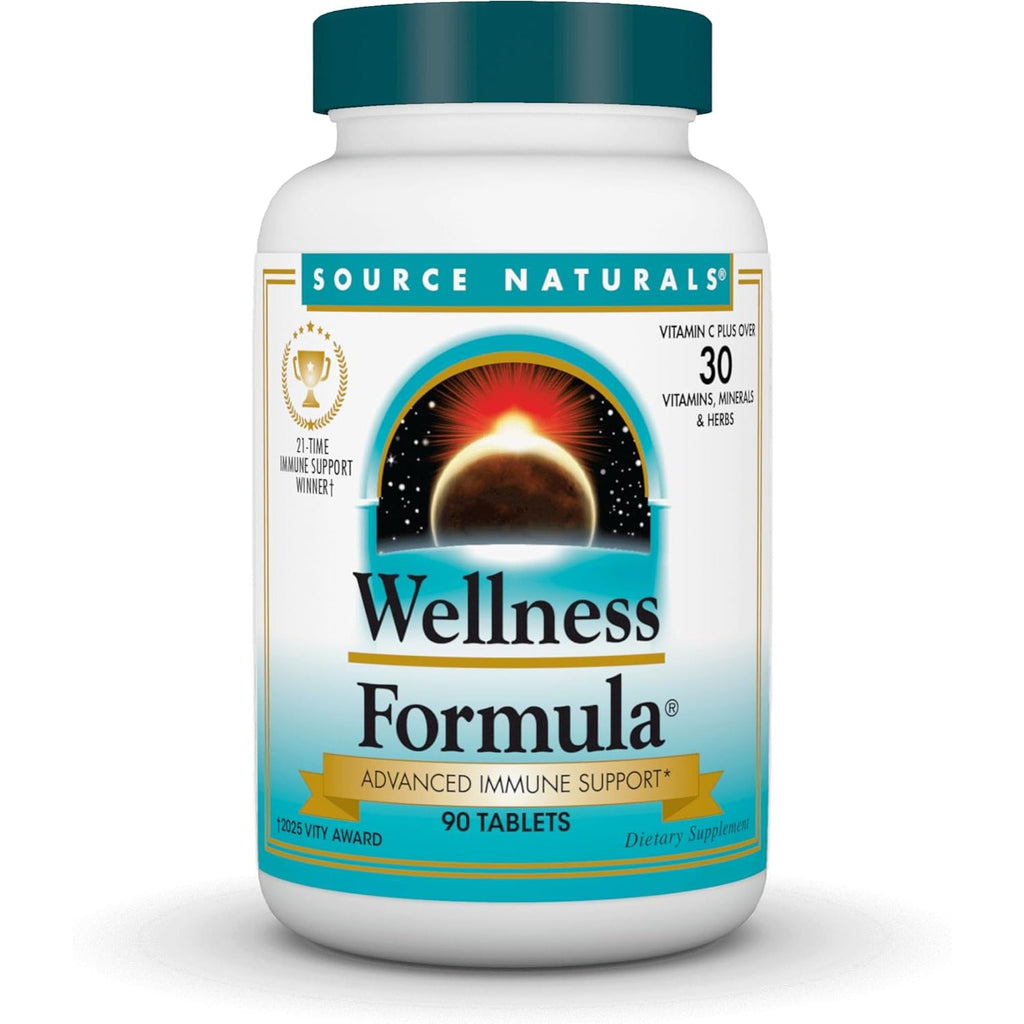 Source Naturals Wellness Formula Bio-Aligned Vitamins & Herbal Defense - Immune System Support Supplement & Immunity Booster* - 90 Tablets