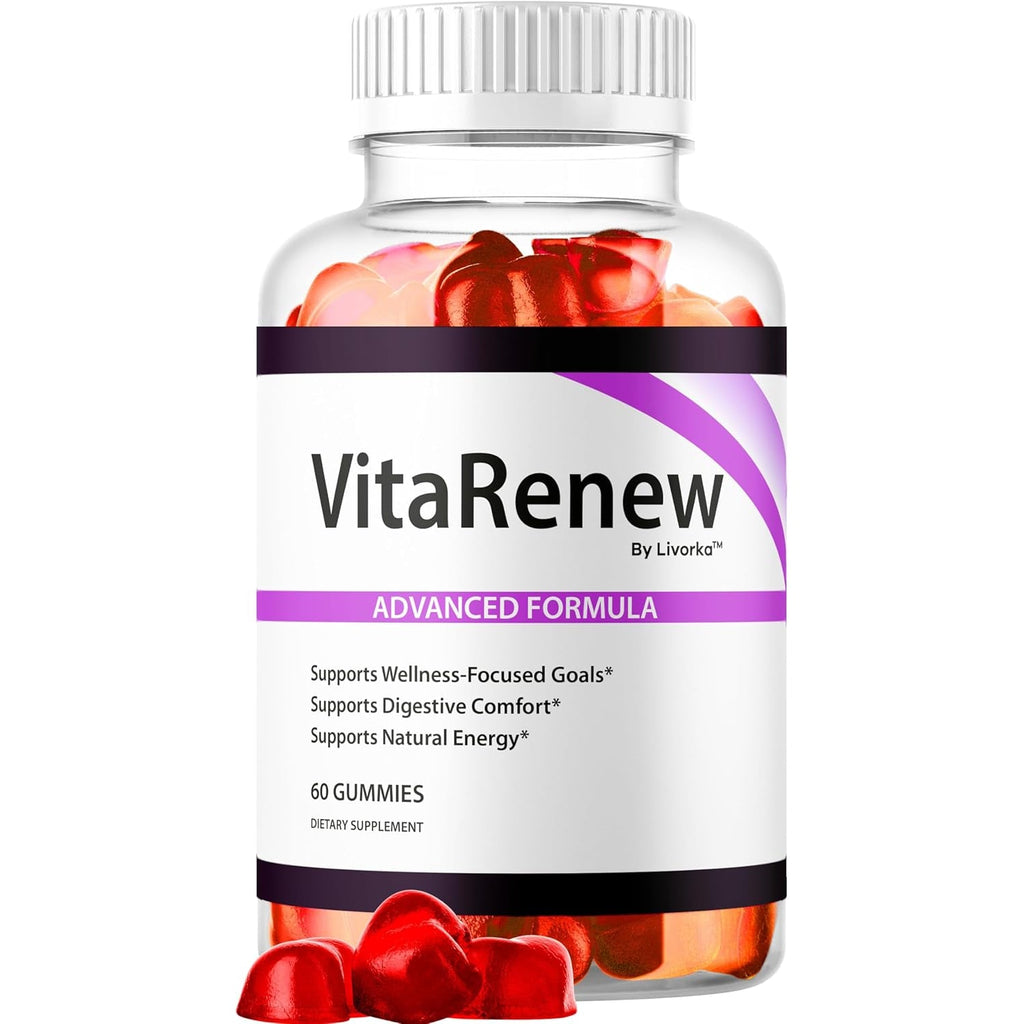 Vitarenew Gummies - Original Vitarenew Advanced 1050MG Formula - Maximum Strength, Supplement Gummy Official Formula Vita Renew All Natural Overall Wellness Support, 60 Gummies for 1 Month