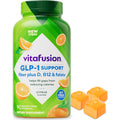 Vitafusion GLP-1 Support Fiber plus Vitamins D, B12 and Folate Gummy Vitamins, Citrus Flavor, Sugar Free, 90 Count, 30 Day Supply