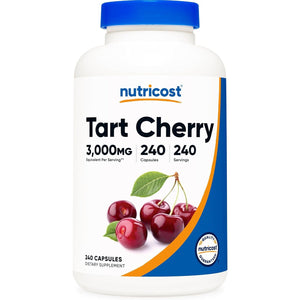Nutricost Tart Cherry Extract 240 Vegetarian Capsules for 240 Servings per Bottle - Gluten Free, Non-Gmo