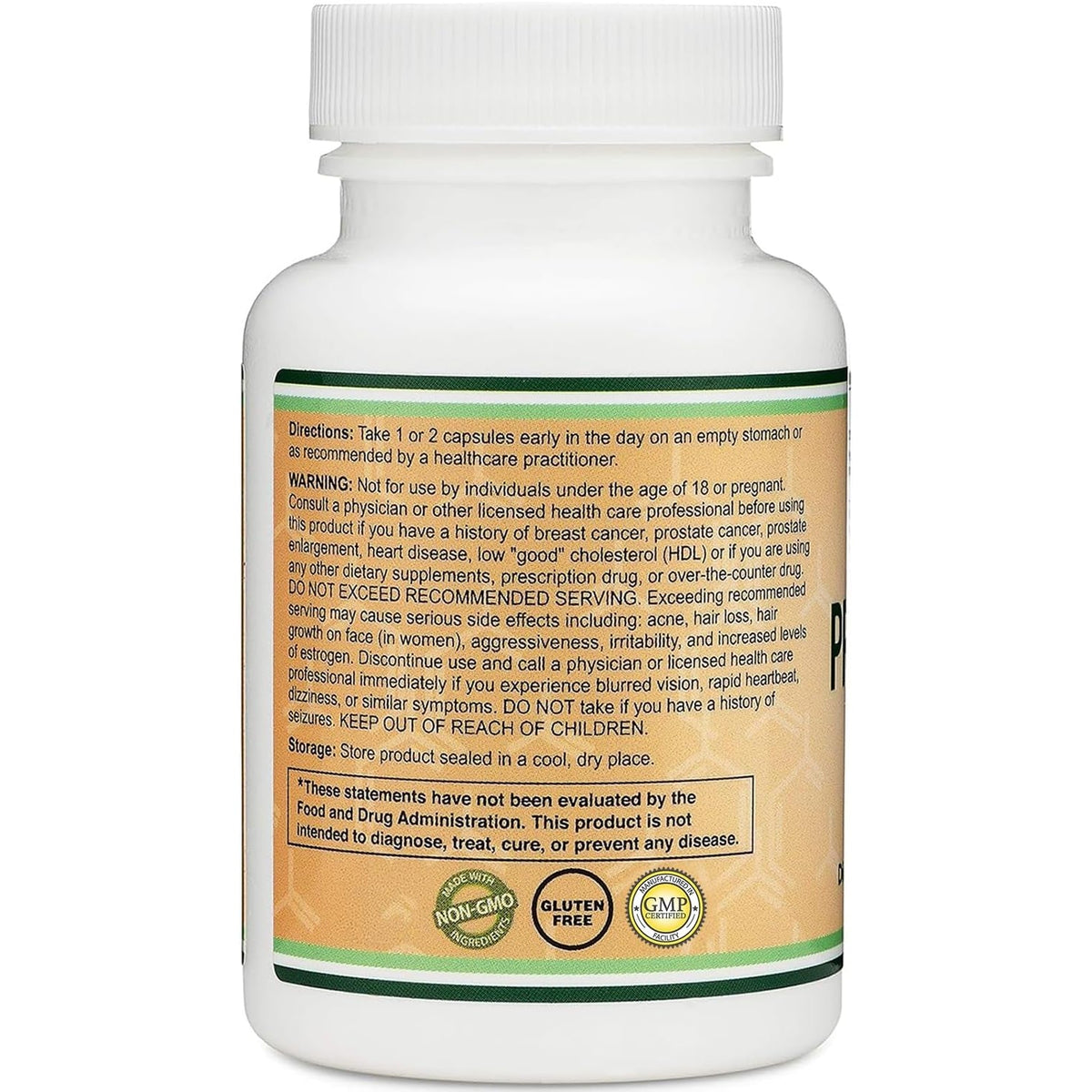 Pregnenolone 100Mg per Serving (Converted to Progesterone to Boost Progesterone Levels) - Third Party Tested - 120 Capsules (50Mg per Capsule) Non-Gmo by Double Wood