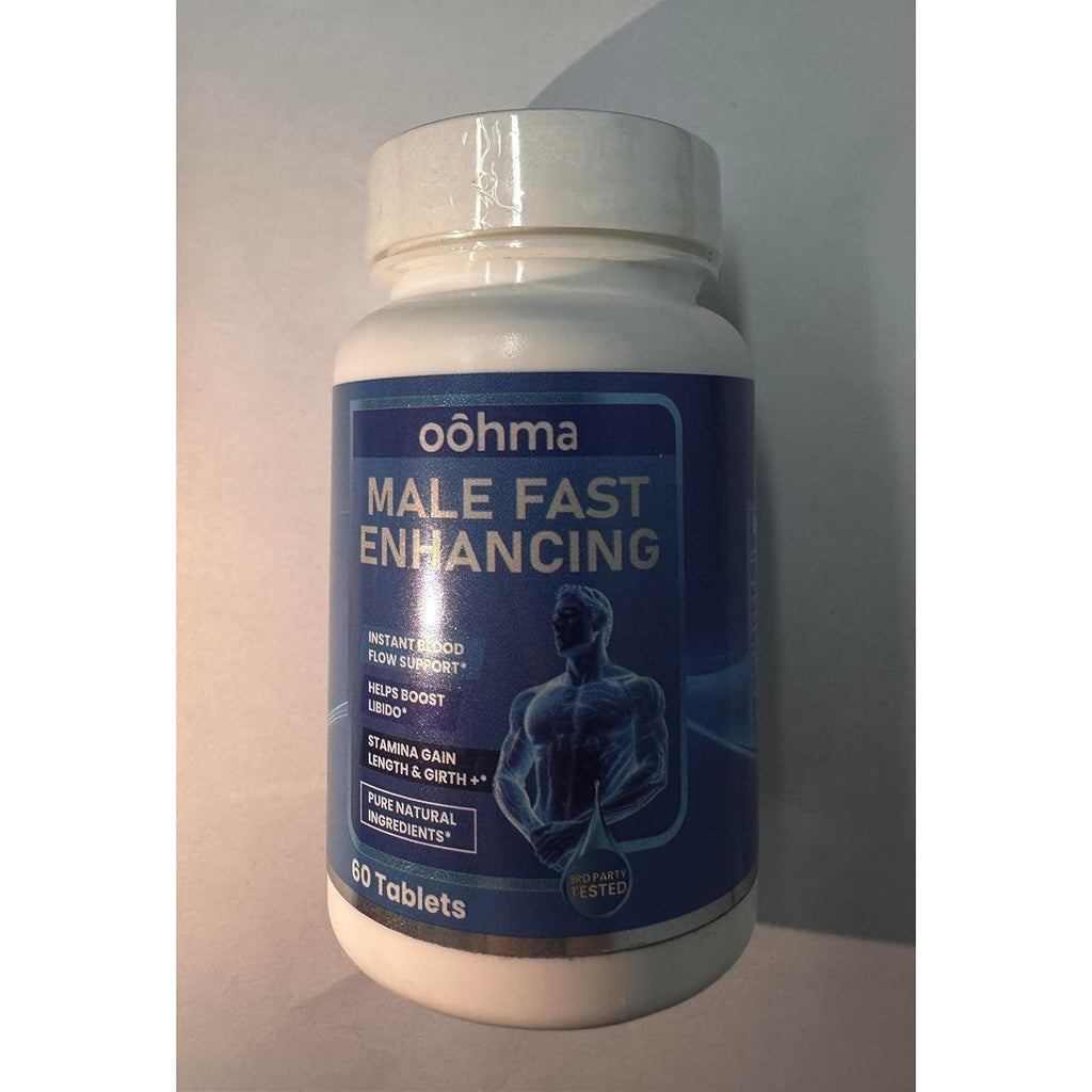 New Male Enhancing Supplement, Designed to Be Fast Acting for Blood Flow to Gain Length & Girth + Stamina, Maca, Epimedium, and Other Natural Ingredients, 3Rd Party Tested Supplement 60 Tablets