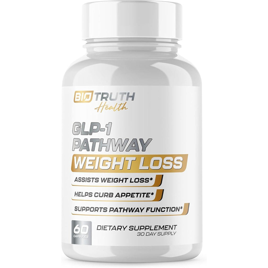 GLP-1 Biotruth Health | Assists Metabolic Pathways Linked to GLP-1 Signaling - Promotes Weight Loss for Women & Men, Helps Appetite Control & Promotes Energy - 3Rd Party Tested Supplement - 60 Pills