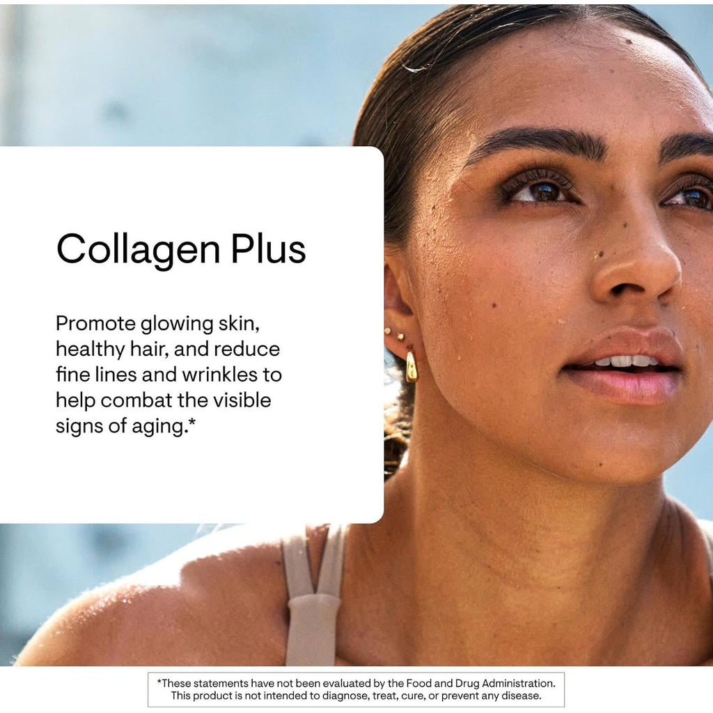 THORNE - Collagen plus - Collagen Peptides Powder with Nicotinamide Riboside & Clinically Studied Ingredients for Skin Texture & Moisture - Healthy Skin, Hair & Nails* - 17.5 Oz - 30 Servings