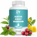 Water Away for Women – Diuretic Water Pills for Weight Control & Debloating – Natural Bloat Relief with Green Tea, Cranberry & Dandelion – Water Retention Support – 60 Capsules