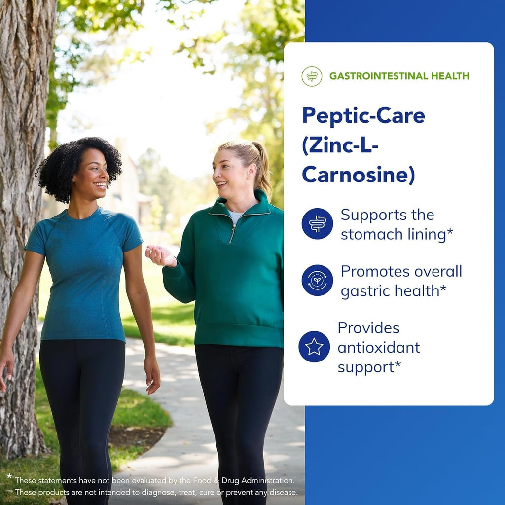 Pure Encapsulations Peptic-Care - Zinc-L-Carnosine - Gut Health & Antioxidant Supplement - Supports Gastric Health* - Vegan & Gluten-Free - 60 Capsules