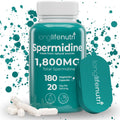 Longlifenutri Spermidine 20Mg, Supports Cellular Health & Brain Function - 180 Count, 2 Serving Size, Vegan Capsules, Wheat Germ Extract, Naturally Support Wellness, Lab Tested, Crafted in USA