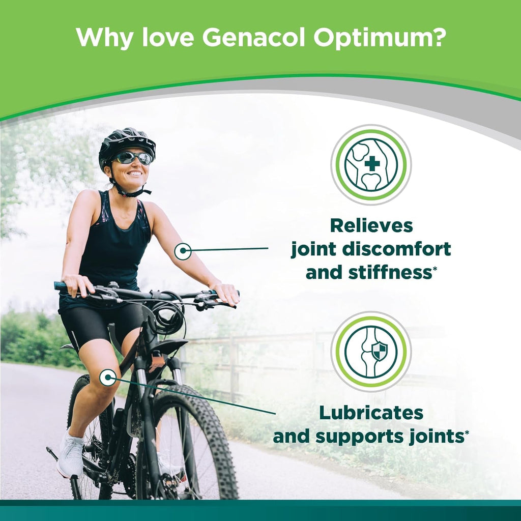 Genacol Optimum – Glucosamine, Chondroitin, MSM & Ultra-Hydrolyzed Collagen Joint Supplement, Complete Formula for Joints and Cartilage, 180 Tablets (60-Day Supply)