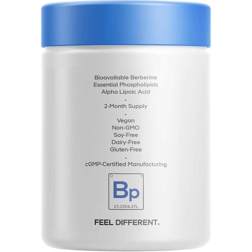 Codeage Berberine Phytosome Supplement - Berberine HCL, Alpha Lipoic Acid, Phospholipid Complex - 2-Month Supply - Berberine HCL - Berberine Hydrochloride - Gluten-Free, Non-Gmo - 60 Capsules