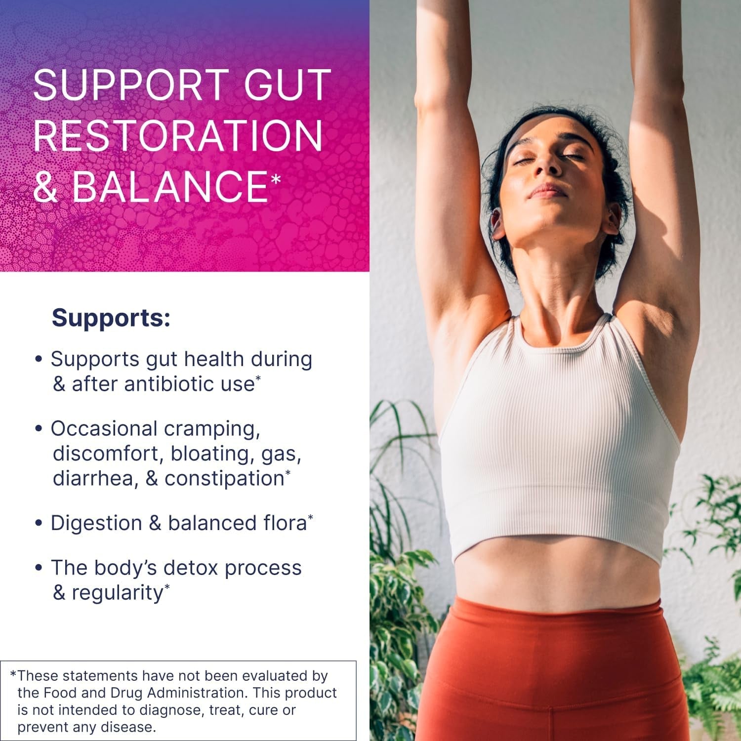 Microbiome Labs Restorflora Probiotics for Digestive Health - Gut Health Supplements with Dual Action Probiotics for Women & Men - Support Bowel Regularity & Immune Function (60 Capsules)