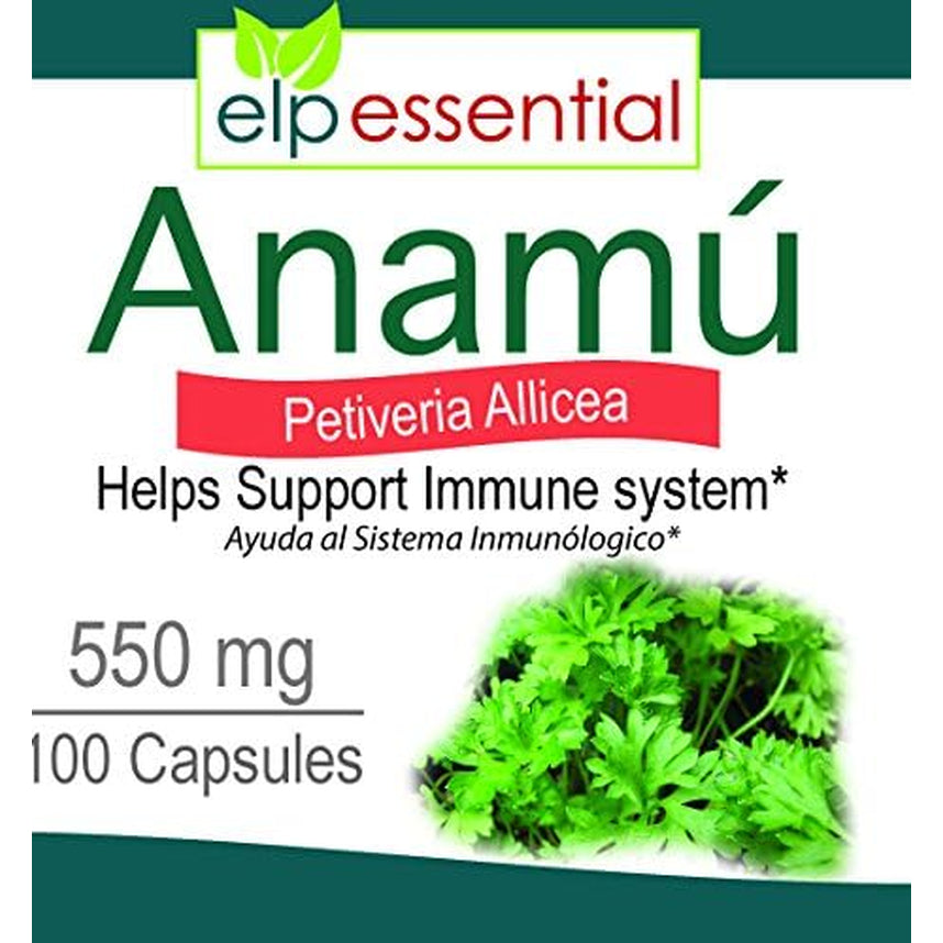 Anamu 100 Capsules 550 Mg Petiveria Allicea