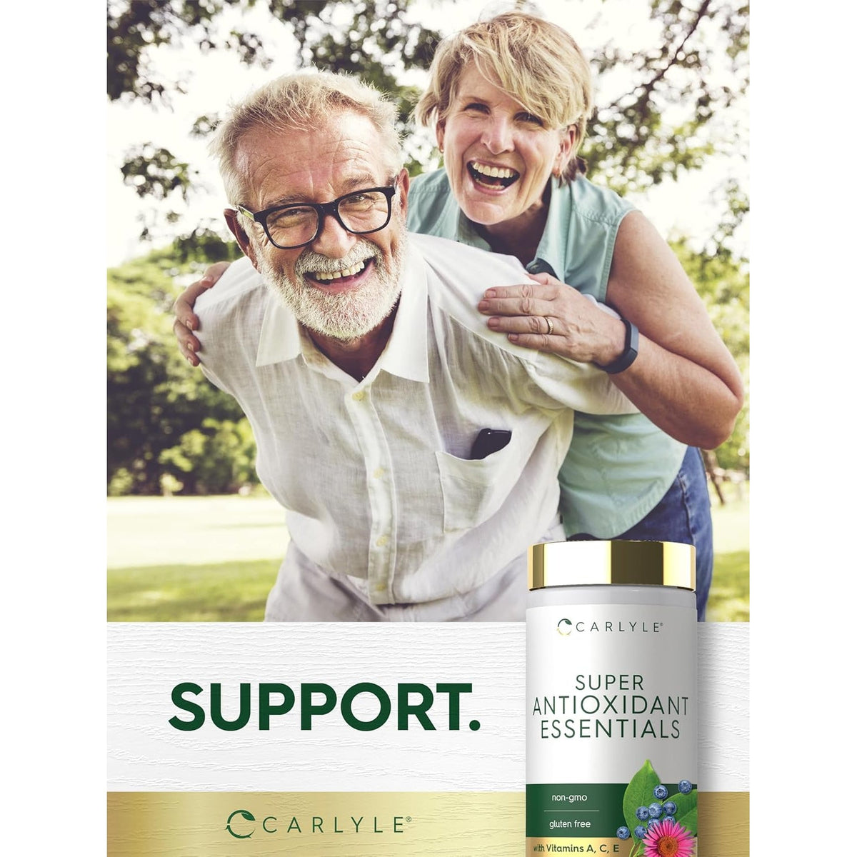 Carlyle Antioxidants Supplement | 100 Caplets | Nutritional Complex | Vitamin A, C, E | Non-Gmo, Gluten Free Formula