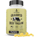 Ancestral Supplements Grass Fed Beef Tallow Capsules, 3000Mg, Nourishing Kidney Fat Supplement Supports Bones, Teeth, Gums, Skin, Immune and Overall Health, Non-Gmo, 180 Capsules
