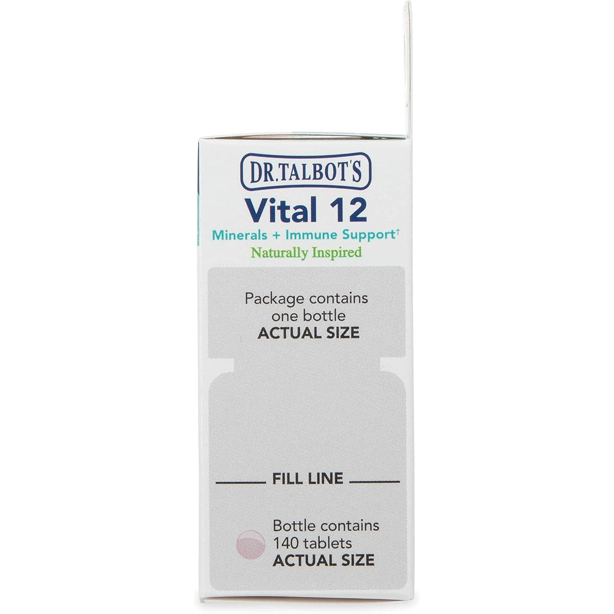 Dr. Talbot'S Vital 12 Tablets, Naturally Inspired, Minerals and Immune Support, Quick Dissolve, 140 Count