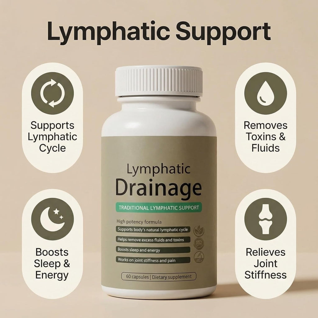 Sculptique Lymphatic Drainage Capsules, New Maximum Potency Formula with Dandelion Extract, Cleavers Extract - Supports Cellulite Reduction 60 Capsules