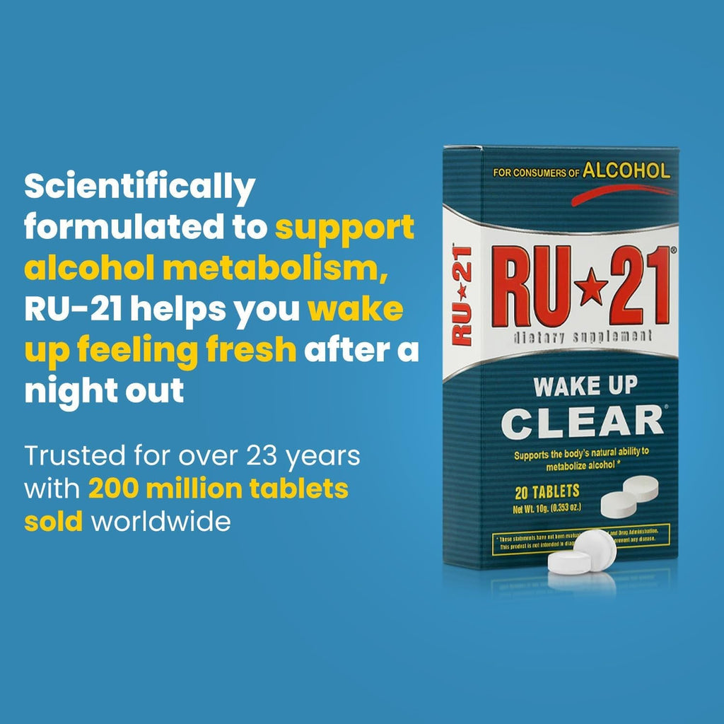 The Supplement for When You Want to Drink & Go to Work the Next Morning | Feel Better after Celebrating & Support Your Liver | Trusted for 23+ Years | Made in USA (20 Pills, 10 Servings)