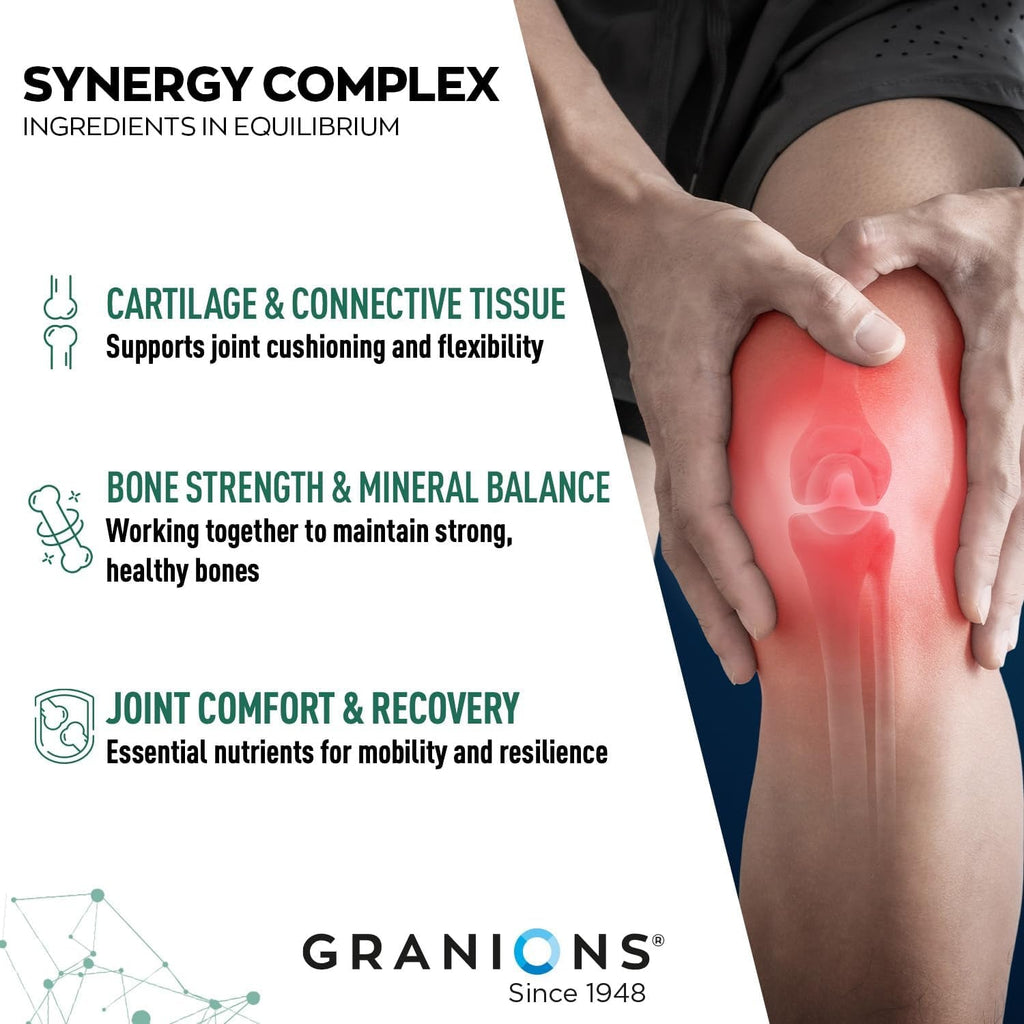 Granions Glucosamine Chondroitin MSM Powder 6,630Mg - Joint Supplements for Men and Women - Chondrosteo, Hydrolyzed Marine Collagen Peptides, Essential Vitamins Glucosamine Complex - Wild Berry 9.9Oz