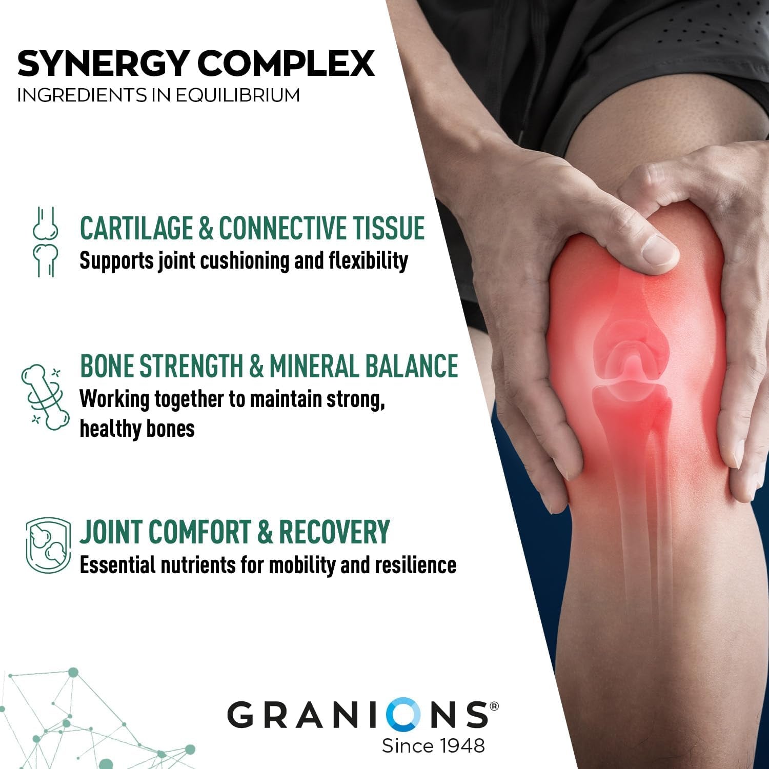 Granions Glucosamine Chondroitin MSM Powder 6,630Mg - Joint Supplements for Men and Women - Chondrosteo, Hydrolyzed Marine Collagen Peptides, Essential Vitamins Glucosamine Complex - Wild Berry 9.9Oz