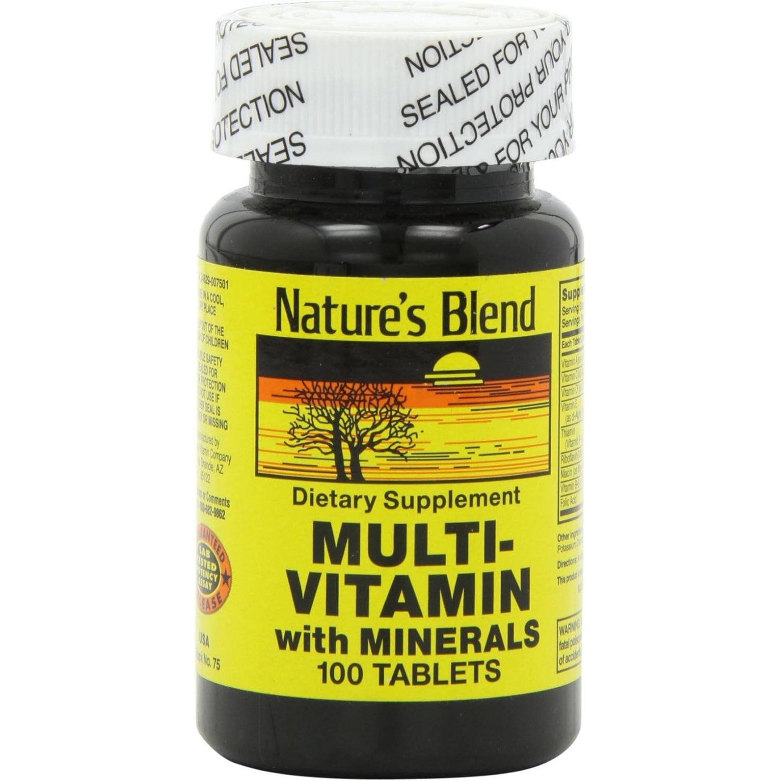 Nature'S Blend NAT B MULTIVITAMIN & MIN TB, Assorted, 100 Count