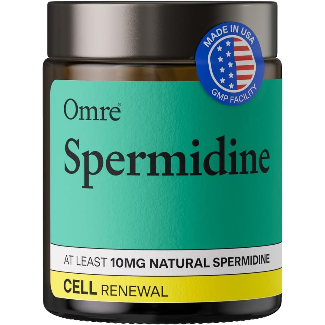 OMRE Spermidine Supplement (10Mg of Non-Synthetic Spermidine) - 3Rd-Party Tested 1000Mg Wheat Germ Extract Standardized to No Less than 1% - 10Mg of Natural Spermidine per Serving