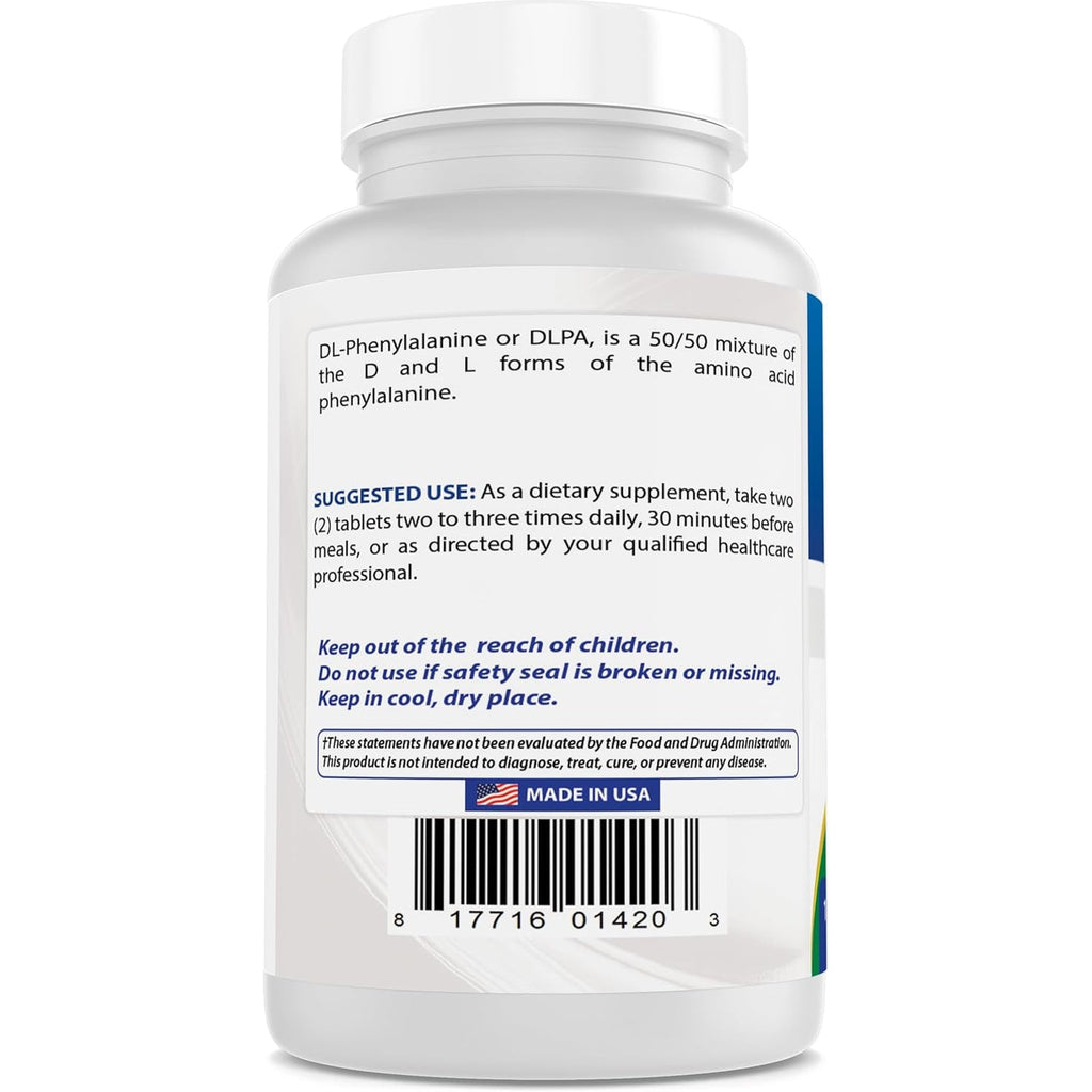Best Naturals DLPA 500 Mg 120 Tablets