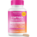 Pink Stork Cortisol Probiotic for Women – Mood and Adrenal Support Supplement – Ashwagandha, Lemon Balm, Chamomile, 25 Billion CFU – Gut Health, Energy, Focus – Lower Cortisol – 30 Capsules