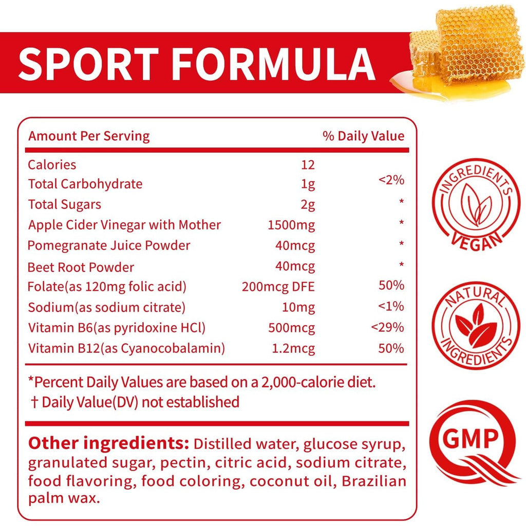 Keto ACV Gummies - 60 Count Gluten-Free, Gelatin-Free Apple Cider Vinegar Gummies with B12 for Keto Support, Vegetarian, Unique Flavor, Convenient Bottled Supplement for Men & Women