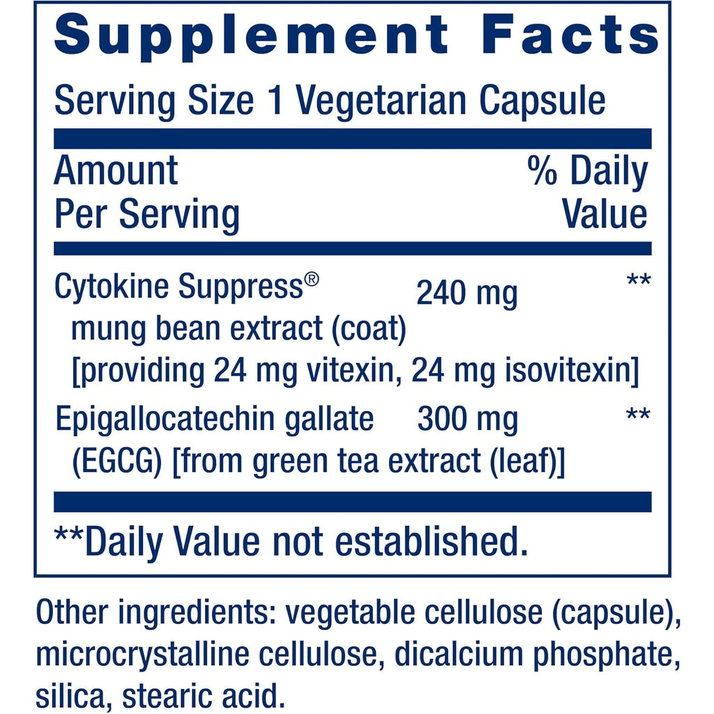 Life Extension Cytokine Suppress with EGCG, 30 Count