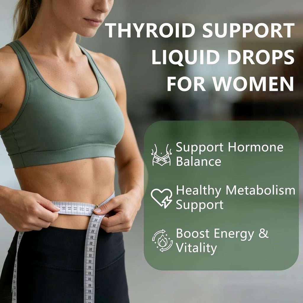 Innerfresh Thyroid Support Drops, Inner Fresh Thyroid Support Liquid Drops for Women, Hormone Balance & Healthy Metabolism Support, with Selenium, Zinc, Iodine, L-Tyrosine & Ashwagandha (1)