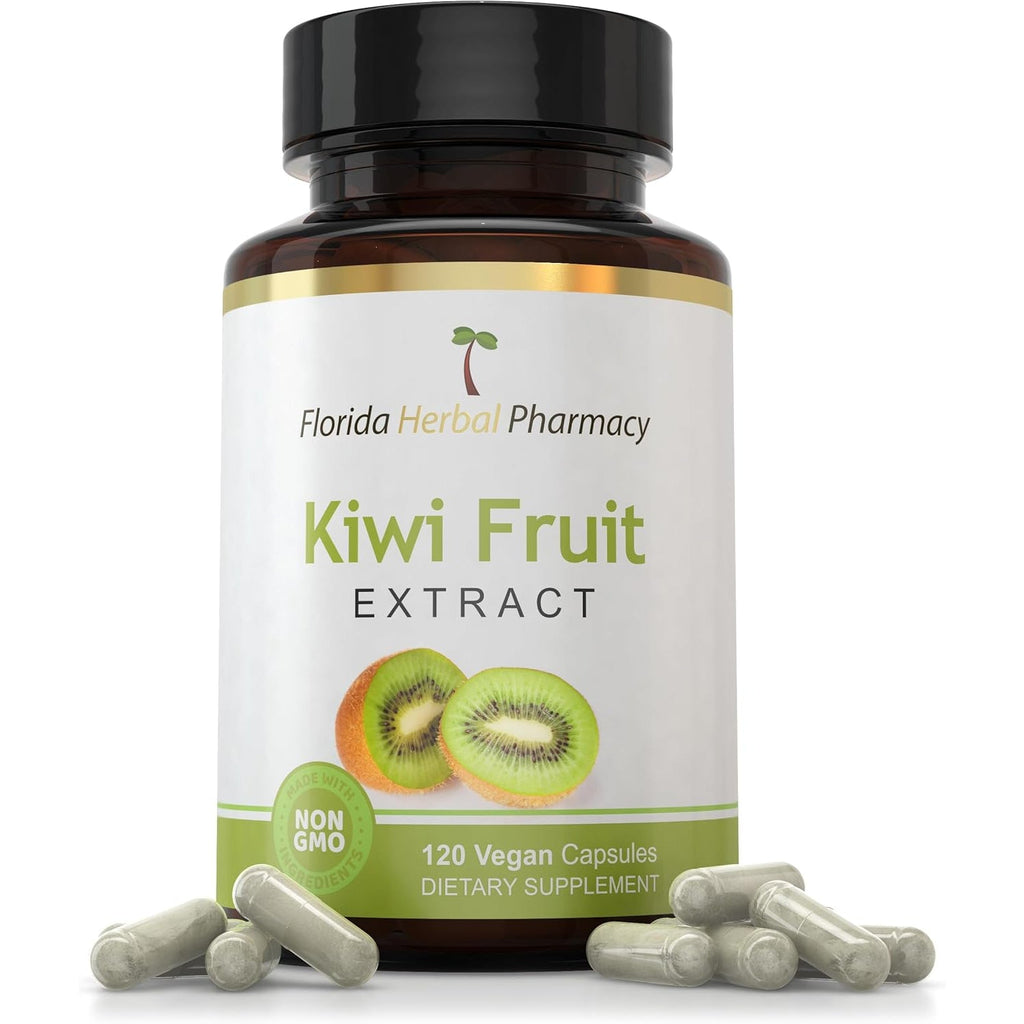 Florida Herbal Pharmacy, Kiwi Fruit Extract Supplement Capsules 10:1 (120 Capsules) Two Months Supply