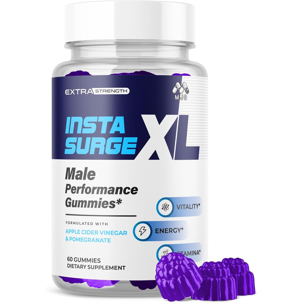 Insta Surge XL Gummies, Official Instasurge XL Gummys with All Natural Ingredients, Insta Surgexl Advanced Health Support Supplement Maximum Strength Active Lifestyle Multivitamin Gummys (60 Gummies)