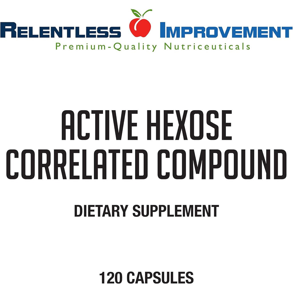 Active Hexose Correlated Compound Natural Immune Support Mushroom Extract Blend 120Ct Support for Viral, NK Cell & Immune Boost, Compare to AHCC