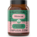 Complete Natural Products Organic Hibiscus Capsules, 550Mg, 100Ct, Plant-Based, Organic Flower Powder for Antioxidant & Digestive Support, Vegan & Non-Gmo
