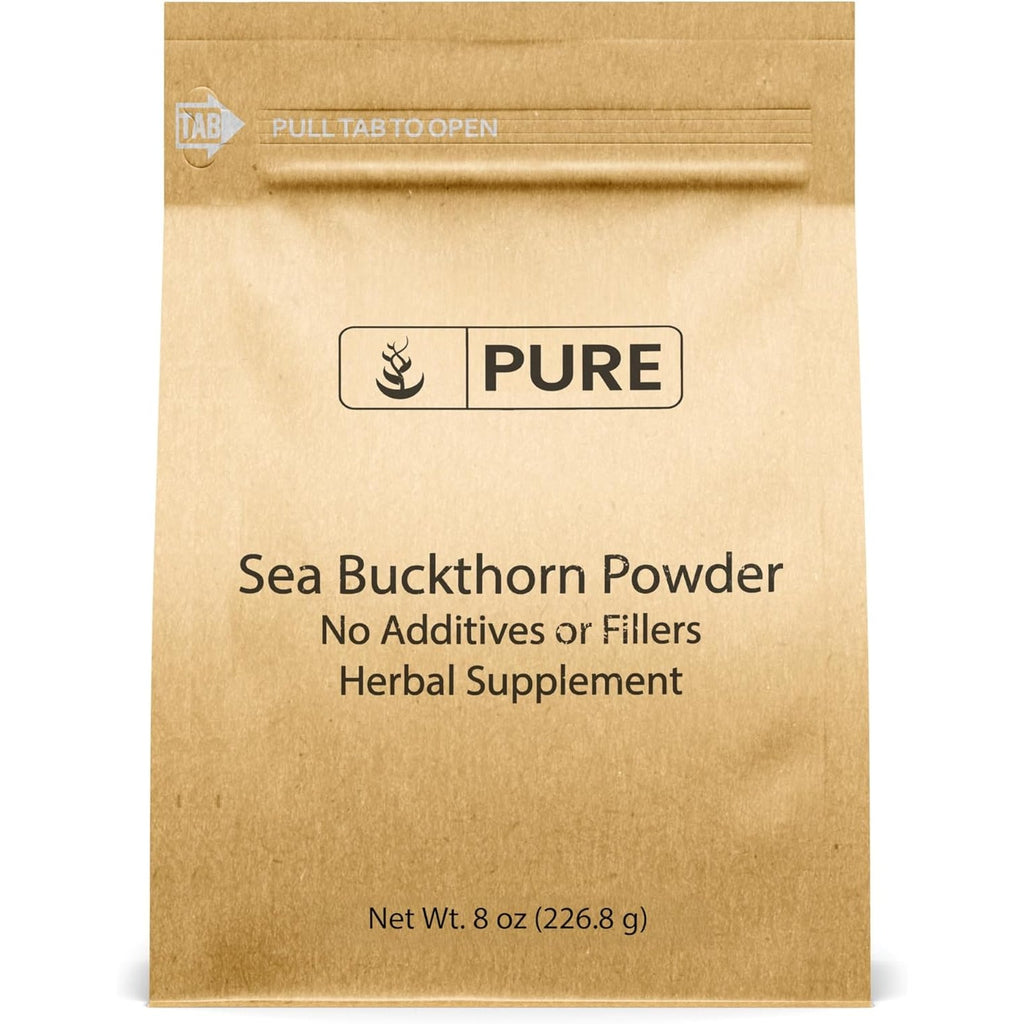 Pure Original Ingredients Sea Buckthorn (8Oz) Traditional Supplement, Tart Berry Taste, Non-Gmo