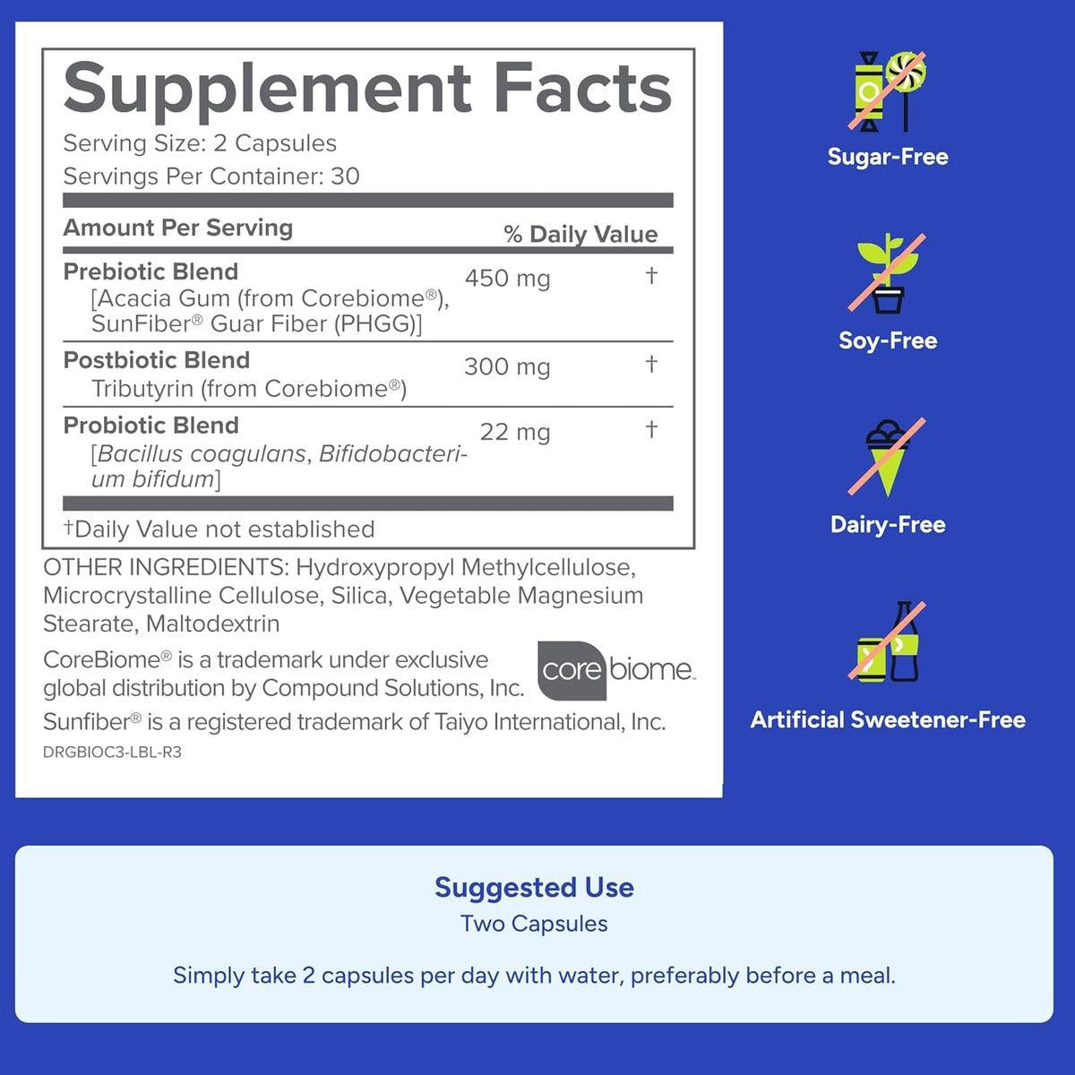 Gundry MD® Bio Complete 3, 3-In-1 Probiotics for Gut Health, Probiotic Supplements for Digestion, Supplement Supporting Bloating, Gas, Food Cravings, Energy Levels, Skin, and Focus, 30 Day Supply