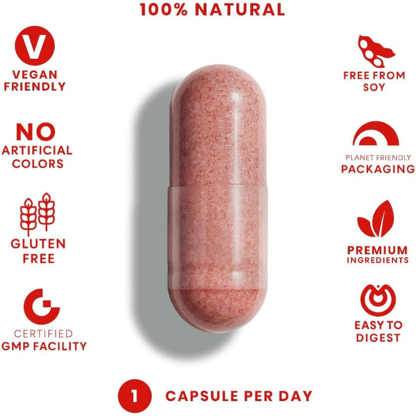 Feelgood Superfoods 1000Mg Immune Support Capsules Made with 25 Organic Fruits and Vegetables, Strong Immunity Boosters with Vitamins A, C, D3, and Zinc, 60 Count