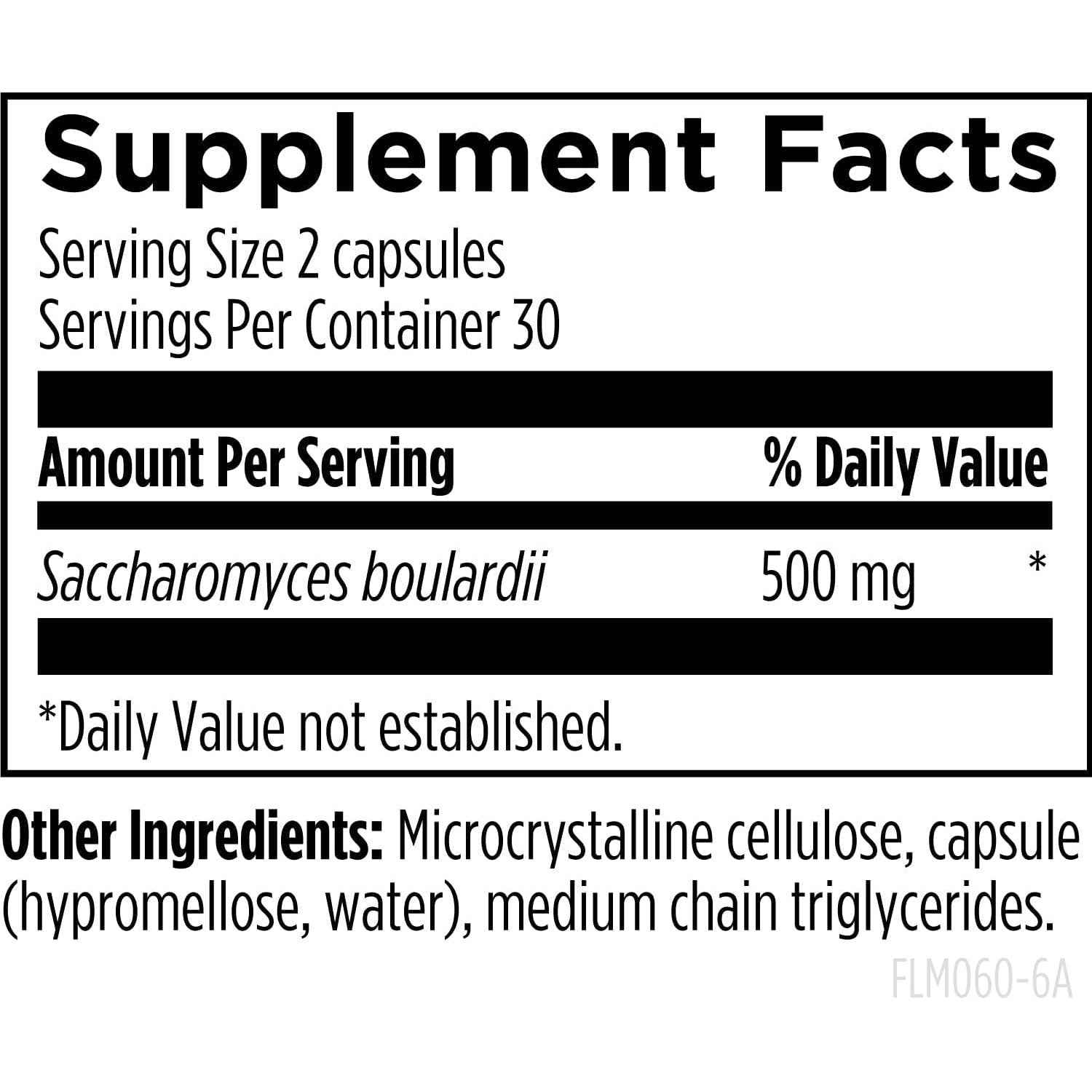 Designs for Health Floramyces 500Mg Saccharomyces Boulardii Probiotic - Gut Health Supplements - Shelf-Stable Digestive Probiotics for GI Health - Dairy-Free, Vegan Probiotic (60 Capsules)